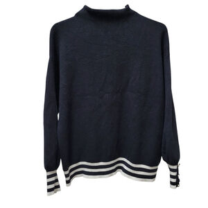 TAHARI Women’s Rayon Polyester Nylon Blend Long-Sleeves Top Blouse Size Large